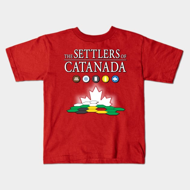 Settlers of Catanada Kids T-Shirt by BignellArt